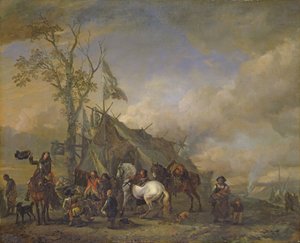 Departure of the Cavalrymen by Philips Wouwerman